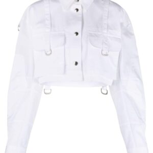 Off-White Co Cargo cropped cotton shirt