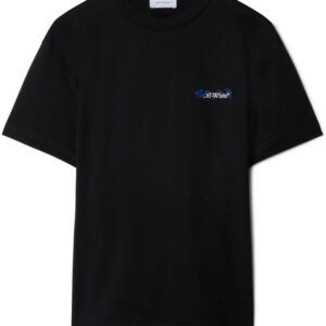 Off-White floral-embroidered Arrows cotton T-shirt