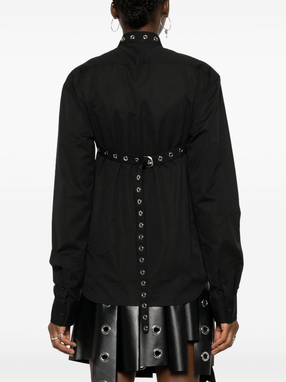 Off-White eyelet-strap cotton shirt - Image 4