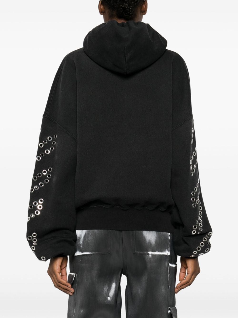 Off-White Diag-eyelet cotton hoodie - Image 4