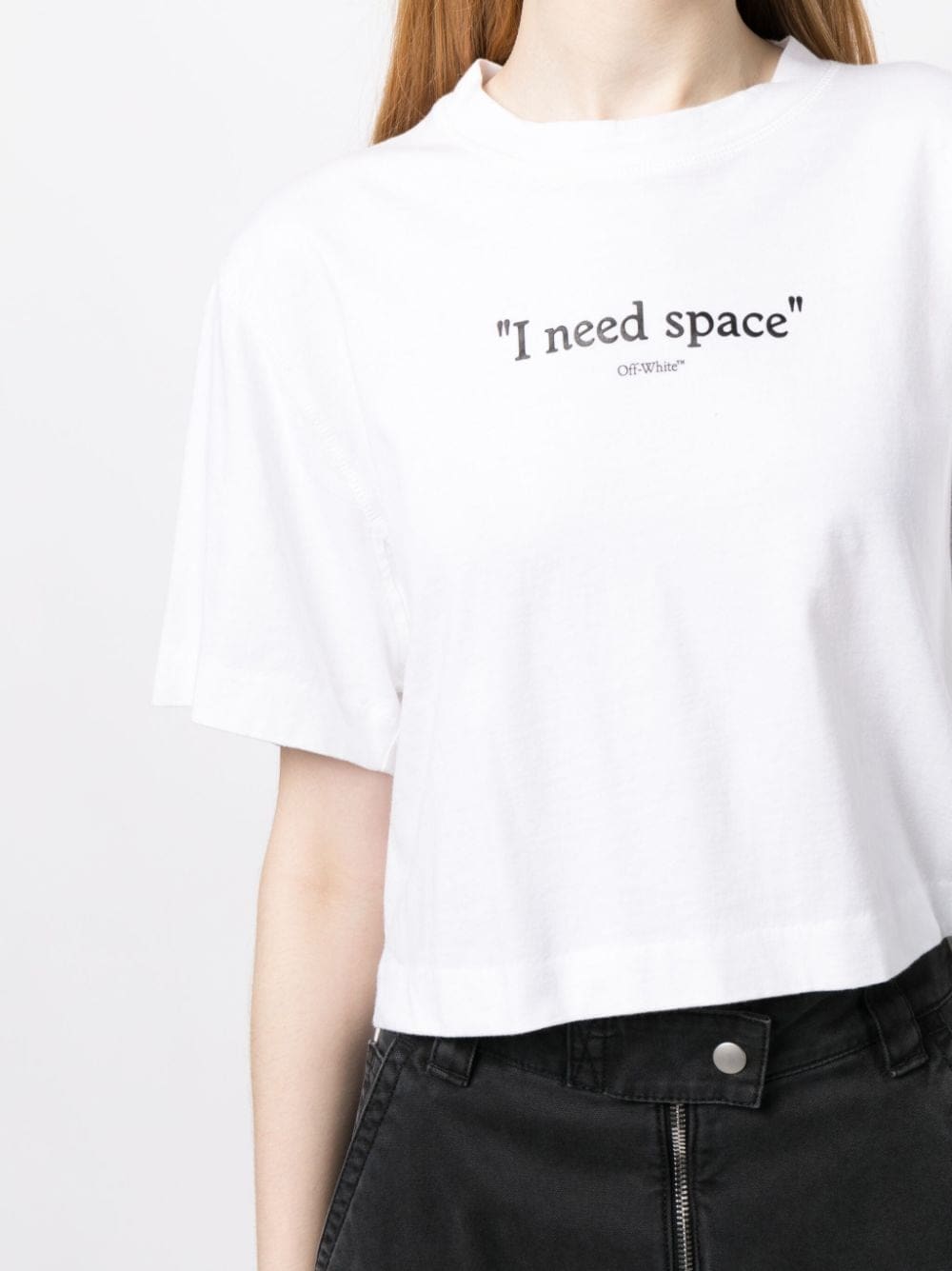 Off-White slogan-print cotton T-shirt - Image 5