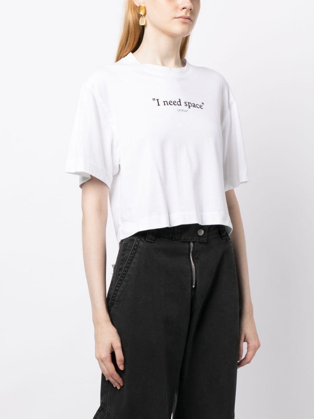 Off-White slogan-print cotton T-shirt - Image 3