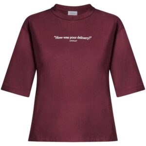 Off-White slogan-print cotton T-shirt