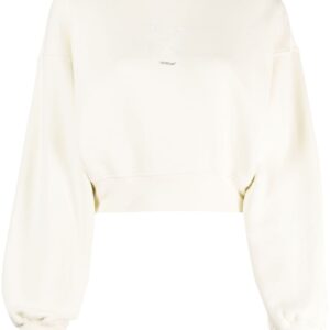 Off-White logo-print cotton sweatshirt