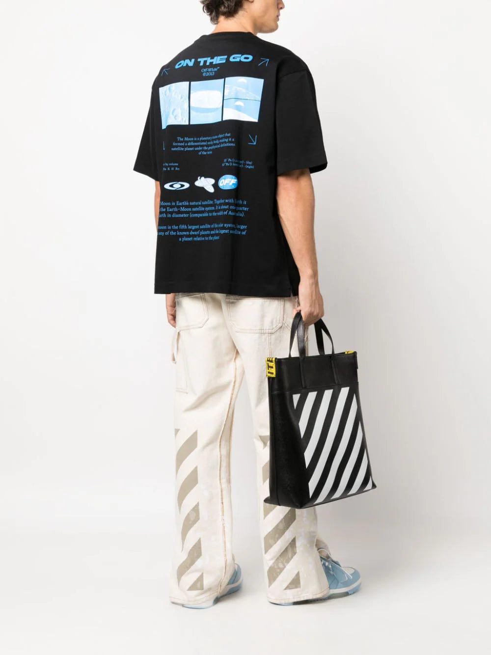 Off-White moon-print cotton T-shirt - Image 2