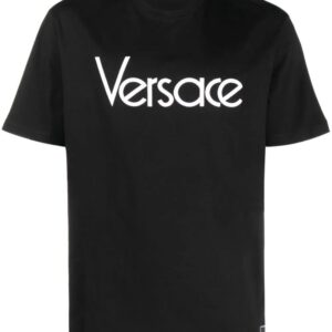 Versace  logo-embroidered cotton T-shirt