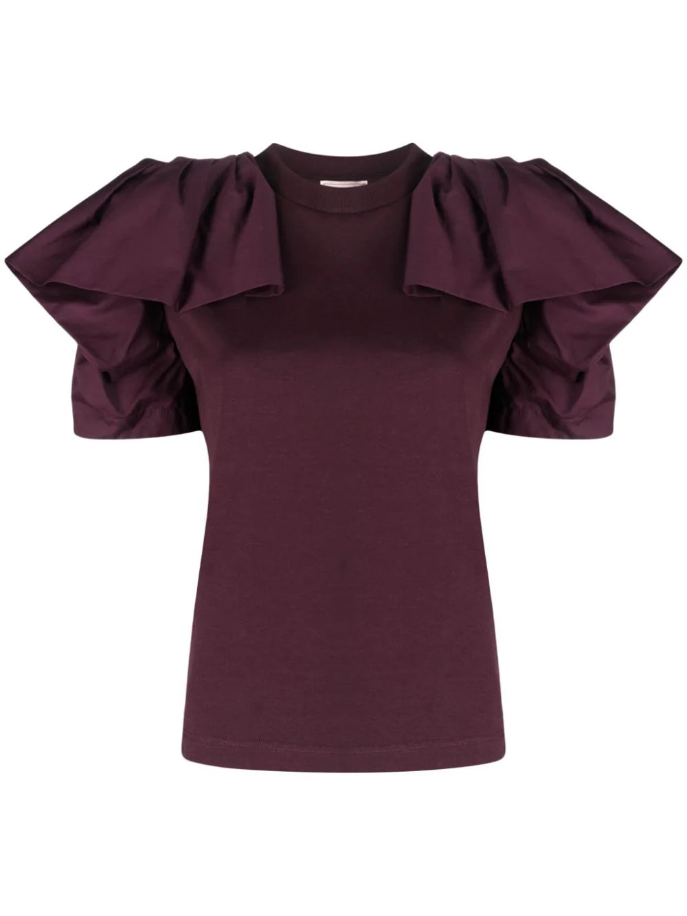 Alexander McQueen ruffled cotton top