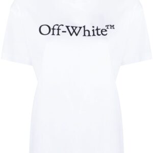 Off-White Bookish logo-print cotton T-shirt