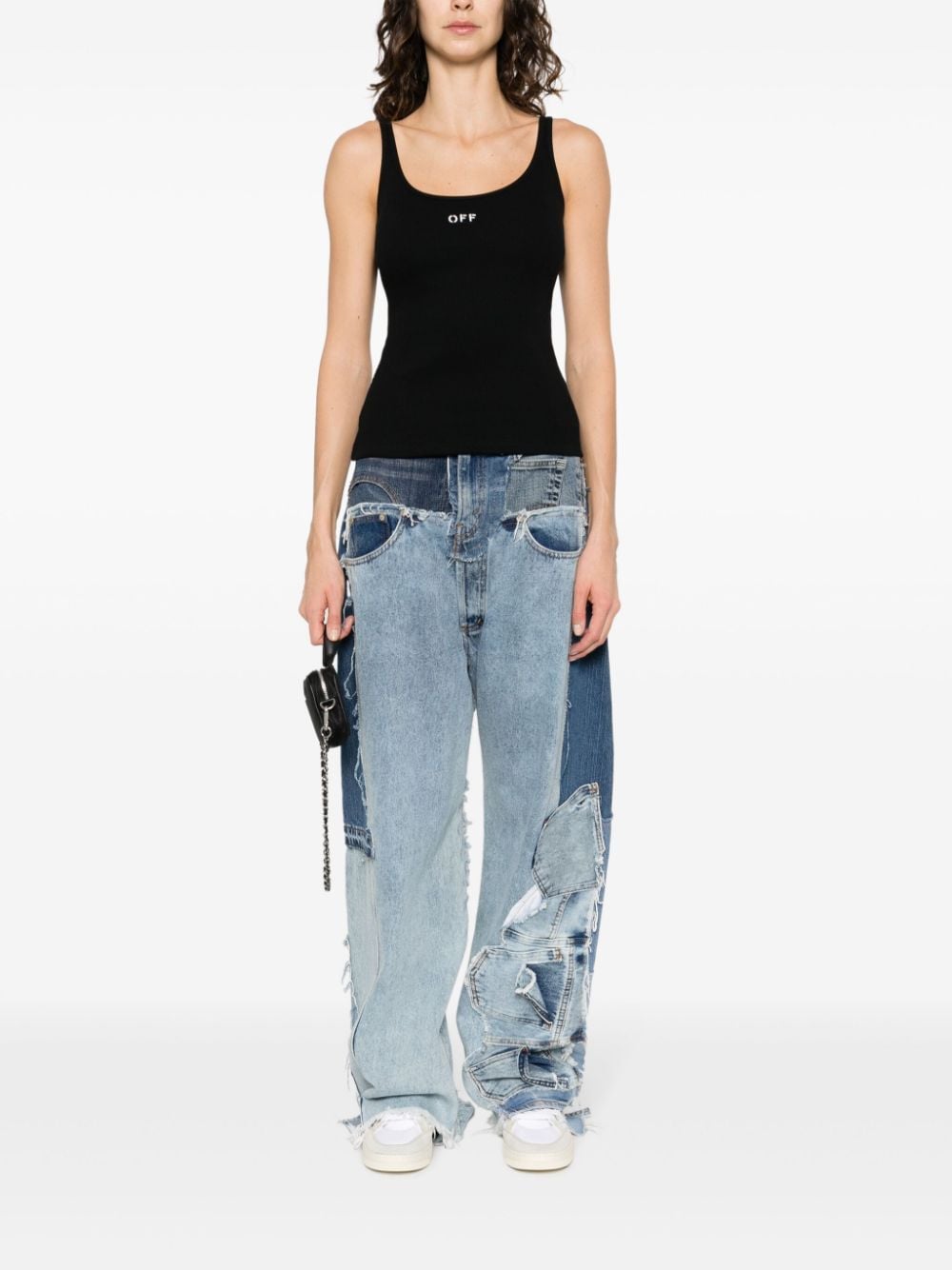 Off-White Off Stamp ribbed-knit tank top - Image 2