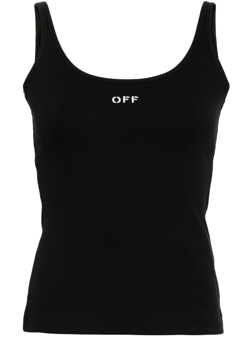 Off-White Off Stamp ribbed-knit tank top