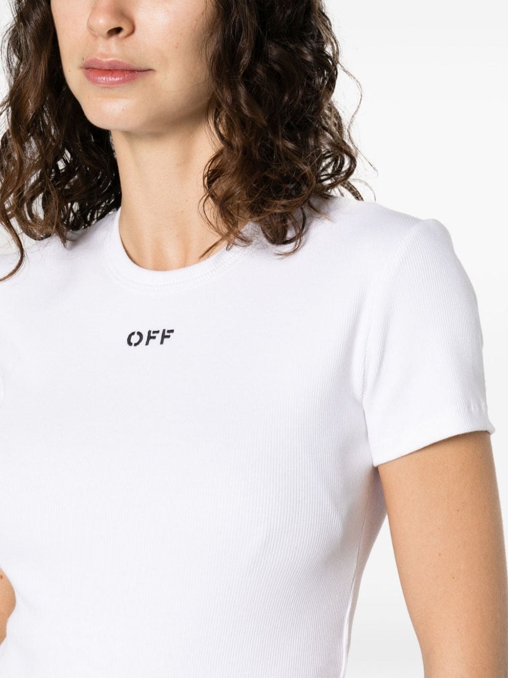 Off-White Off Stamp stretch-cotton T-shirt - Image 5