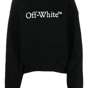 Off-White Bookish logo-print cotton sweatshirt