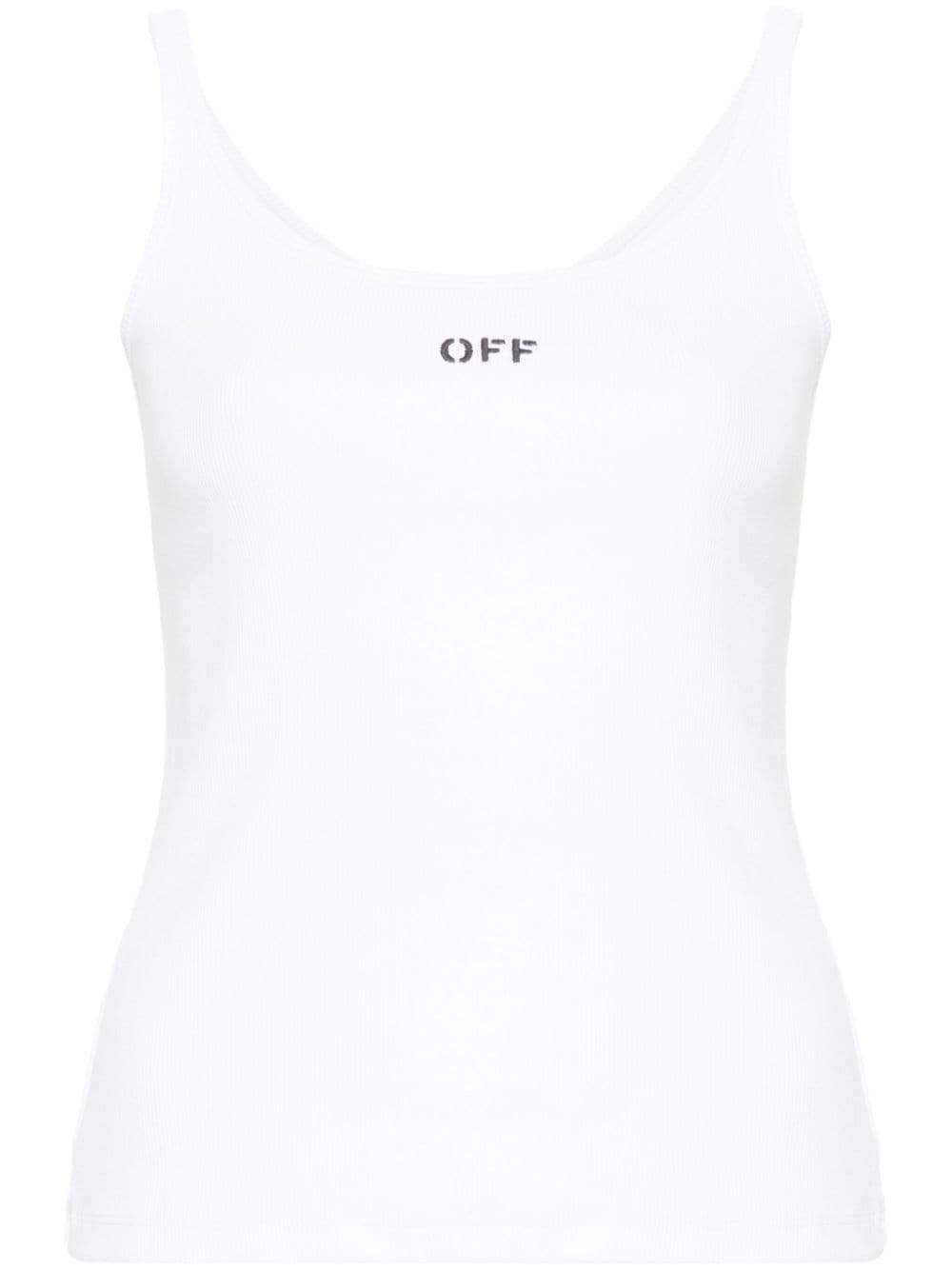 Off-White Off Stamp stretch-cotton tank top
