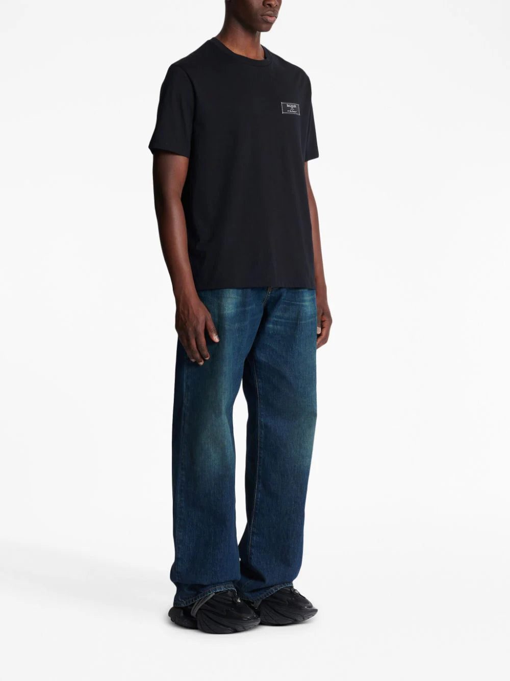 Balmain logo-patch cotton T-shirt - Image 3