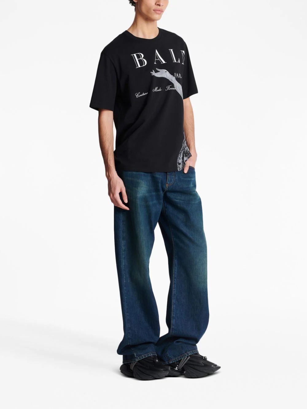 Balmain Madame Jolie graphic-print T-shirt - Image 3