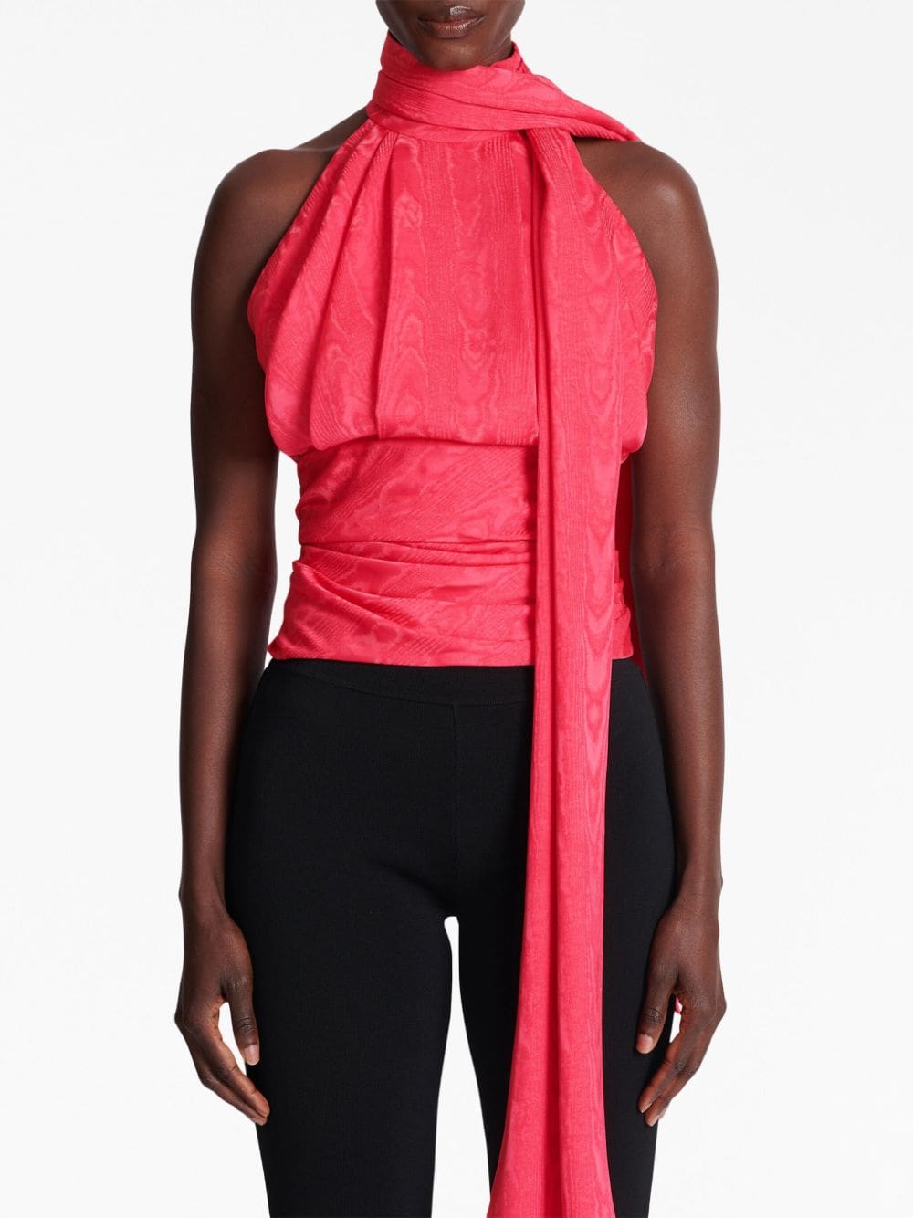 Balmain draped sleeveless blouse - Image 5