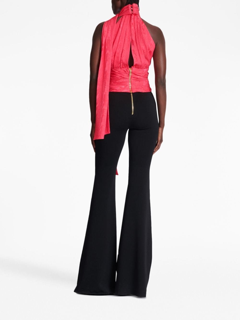 Balmain draped sleeveless blouse - Image 4