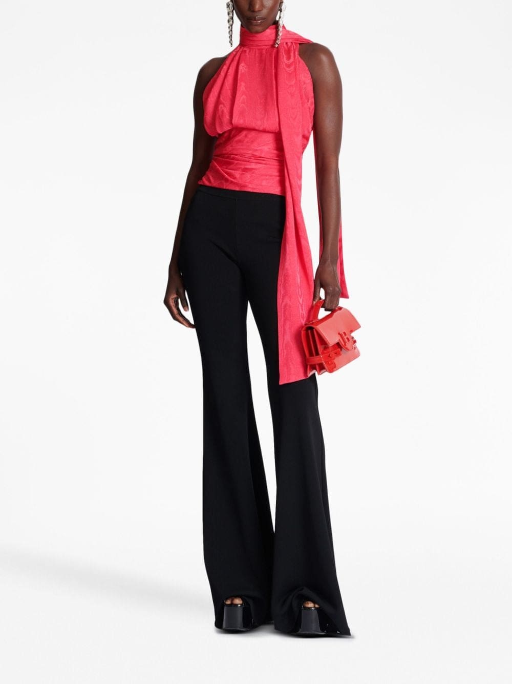 Balmain draped sleeveless blouse - Image 2