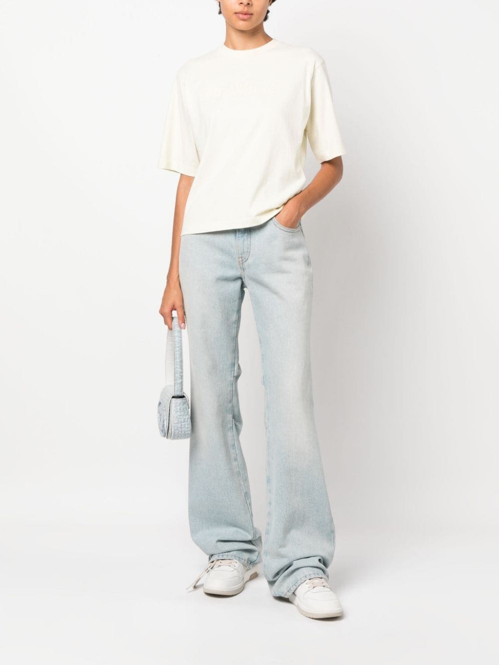 Off-White logo-embossed cotton T-shirt - Image 2