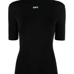 Off-White high-neck logo-print top