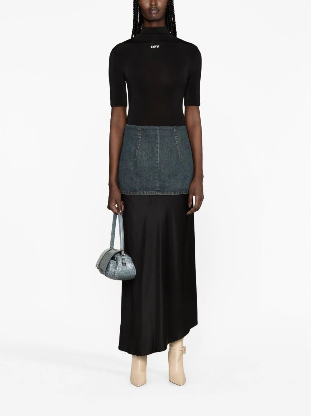 Off-White high-neck logo-print top