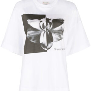 Alexander McQueen  Photographic Orchid-print T-shirt