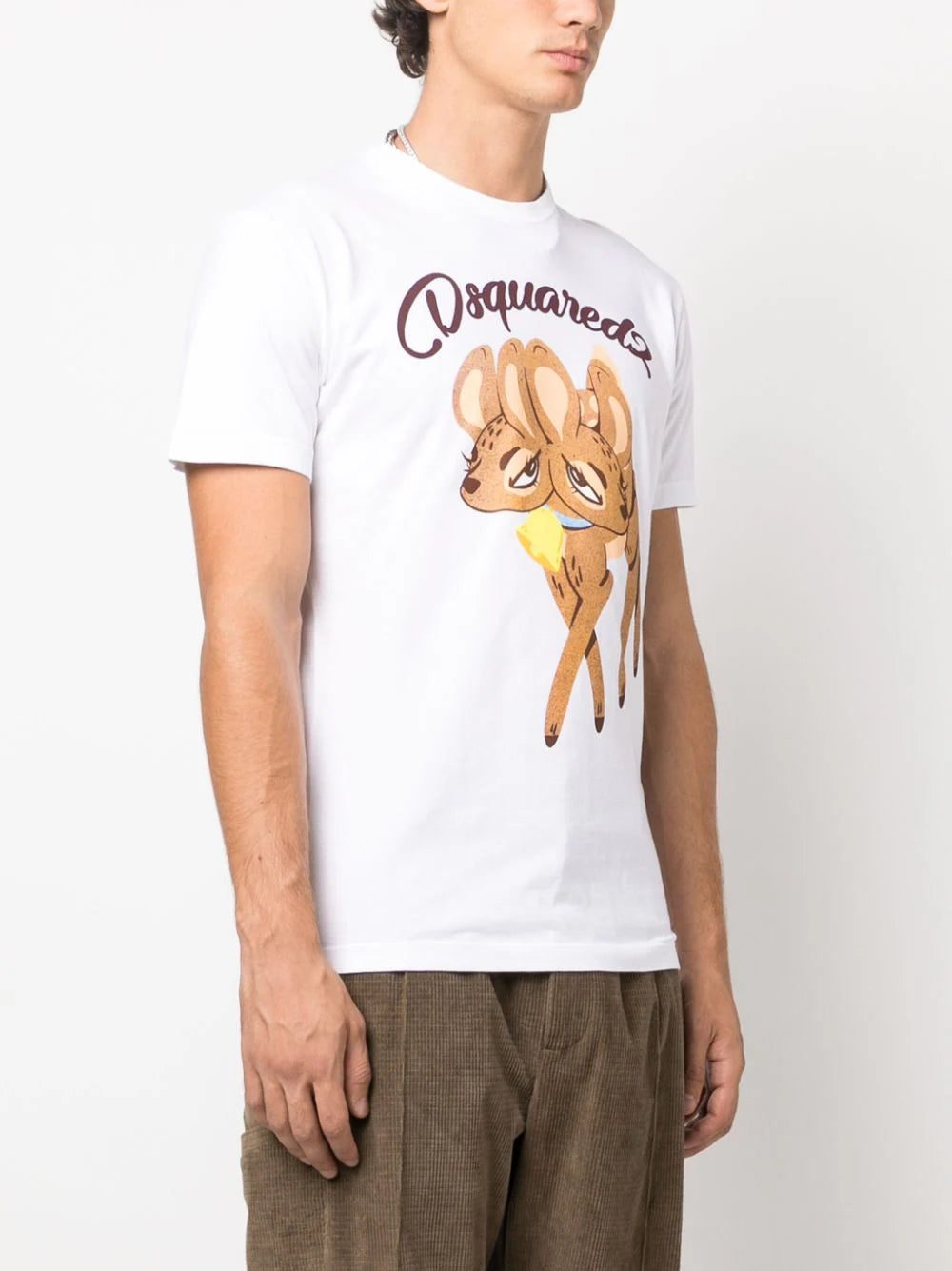 Dsquared2 deer-print cotton T-shirt - Image 3