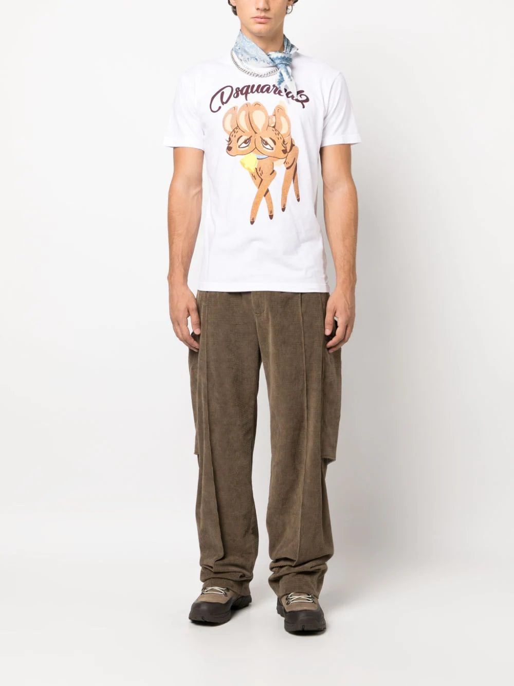 Dsquared2 deer-print cotton T-shirt - Image 2