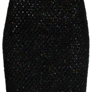 Balmain  sequin-embellished high-waist miniskirt