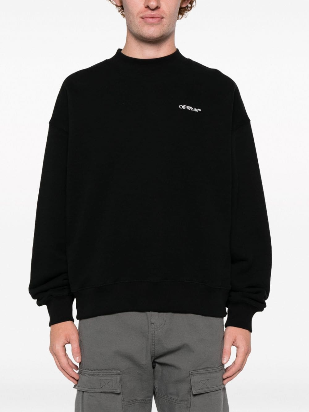 Off-White abstract-print cotton sweatshirt - Image 3