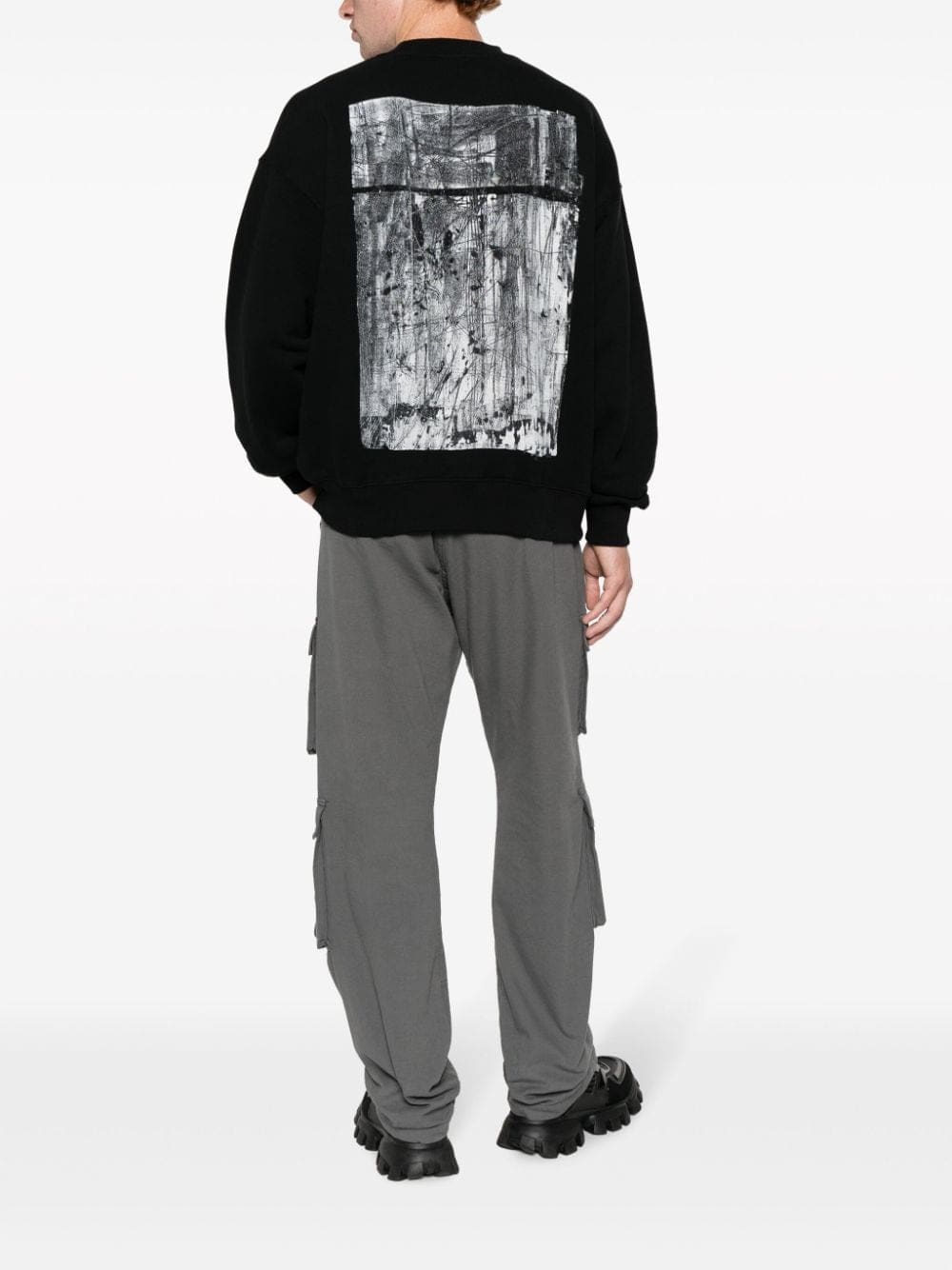 Off-White abstract-print cotton sweatshirt - Image 2