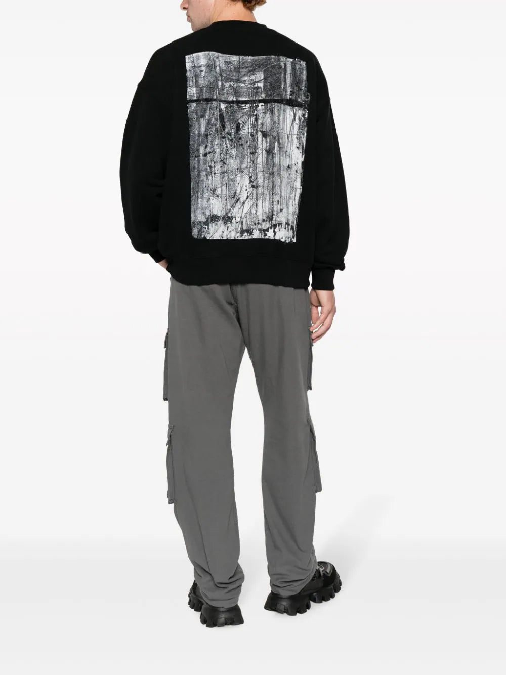Off-White abstract-print cotton sweatshirt - Image 2