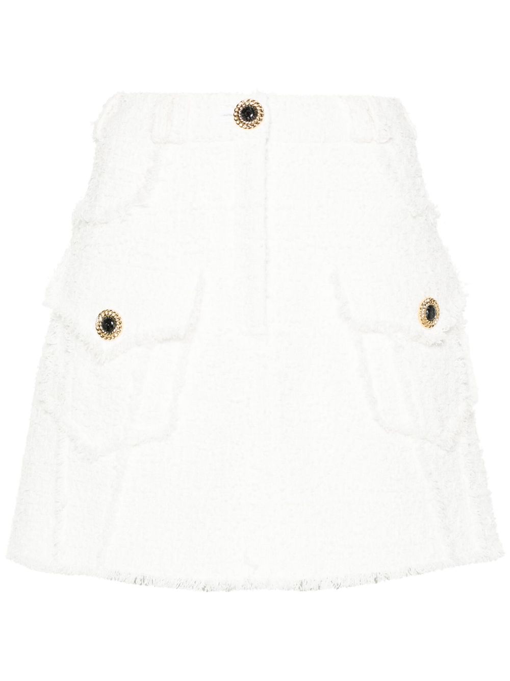 Balmain A-line tweed miniskirt