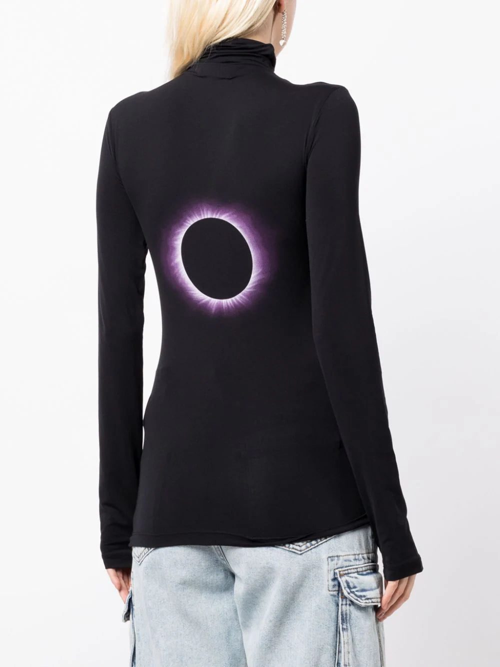 Off-White logo-print roll-neck top - Image 4