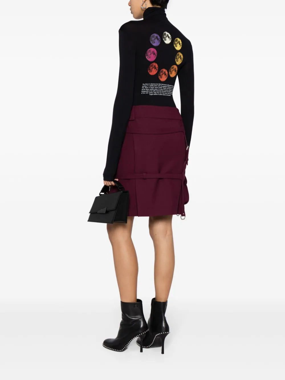 Off-White logo-print roll-neck T-shirt - Image 2