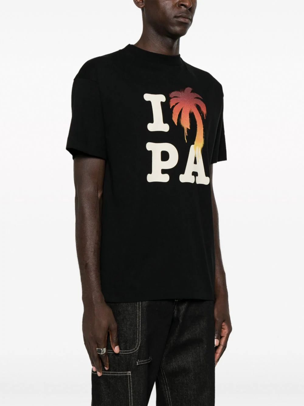Palm Angels logo-print cotton T-shirt - Image 3