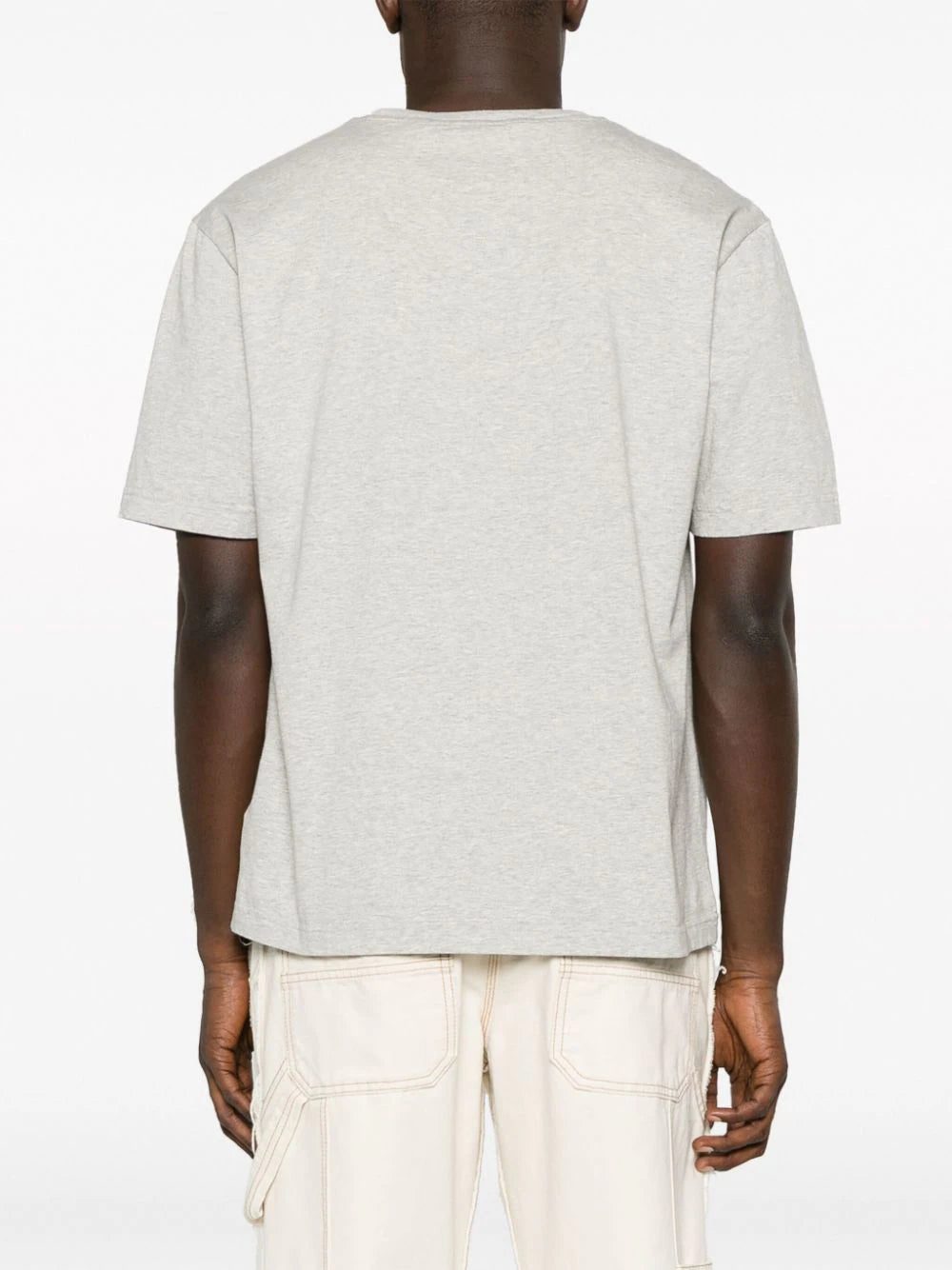 Palm Angels logo-embroidered mélange T-shirt - Image 4