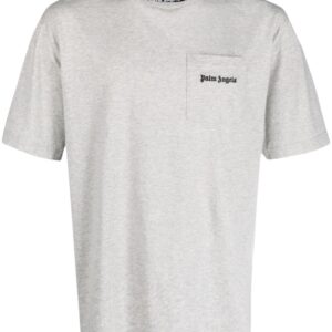 Palm Angels logo-embroidered mélange T-shirt