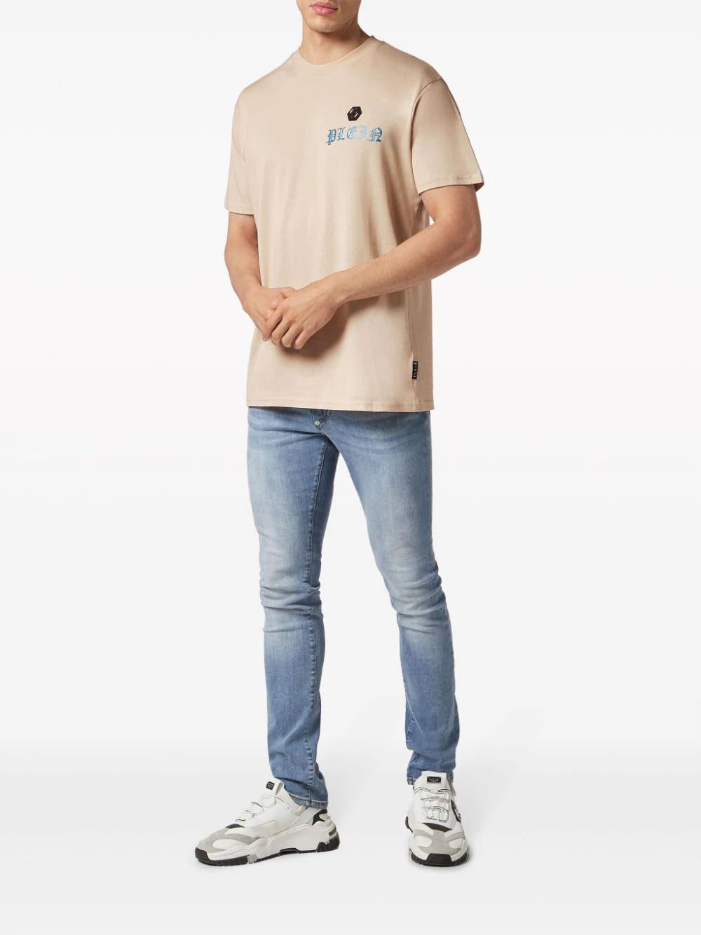 Philipp Plein Skull&Bones crystal-embellished T-shirt - Image 2