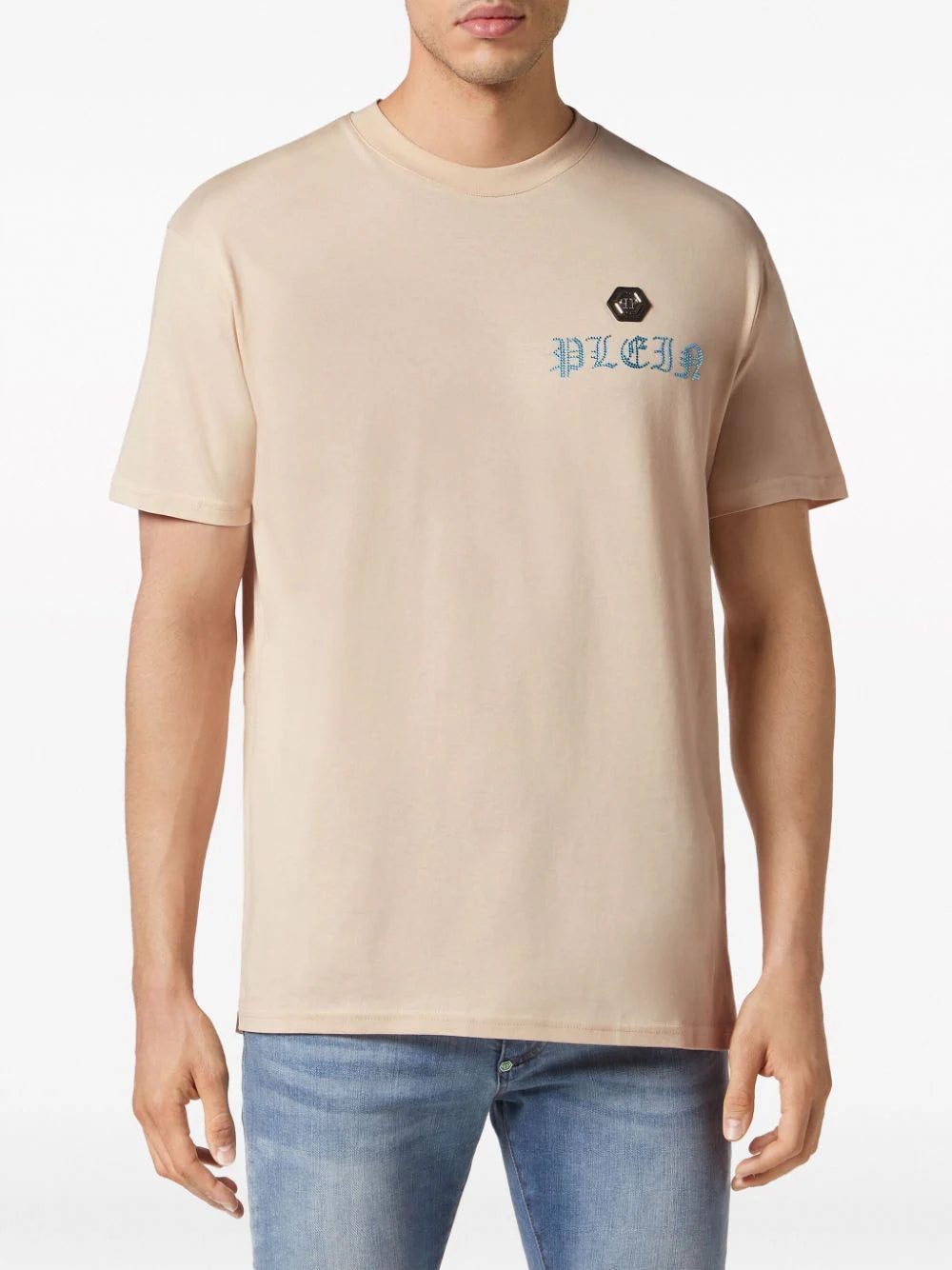 Philipp Plein Skull&Bones crystal-embellished T-shirt - Image 3