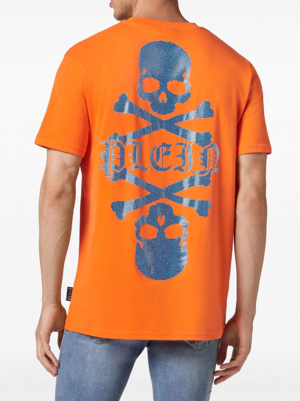 Philipp Plein crystal-embellished skull-print cotton T-shirt - Image 4