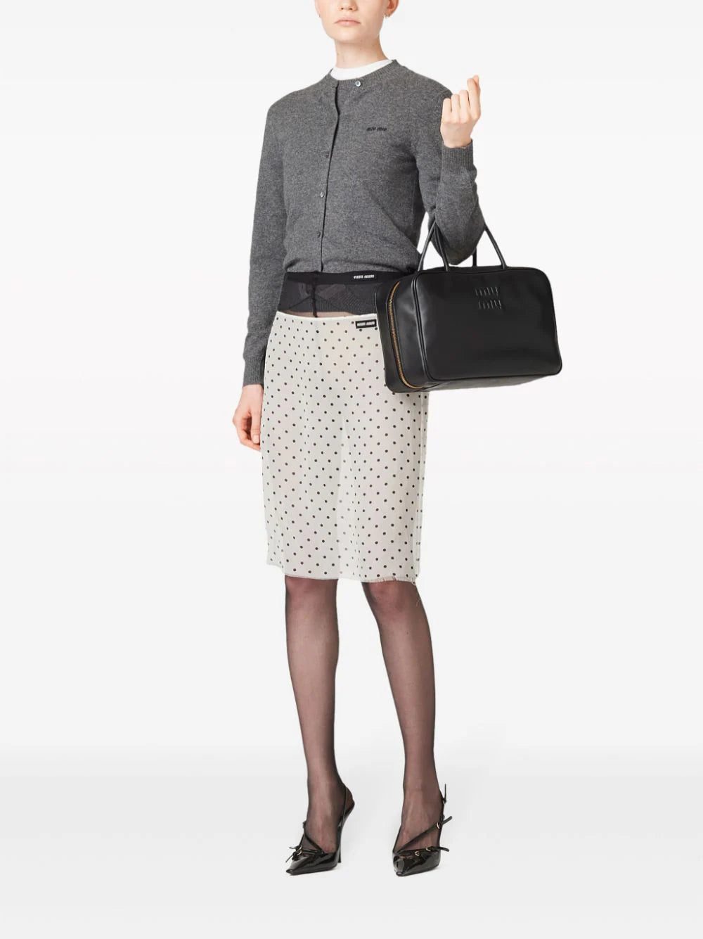 Miu Miu polka-dot midi skirt - Image 2