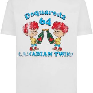 DSQUARED2 graphic-print cotton T-shirt