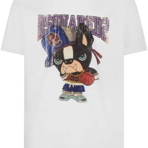 DSQUARED2 graphic-print cotton T-shirt