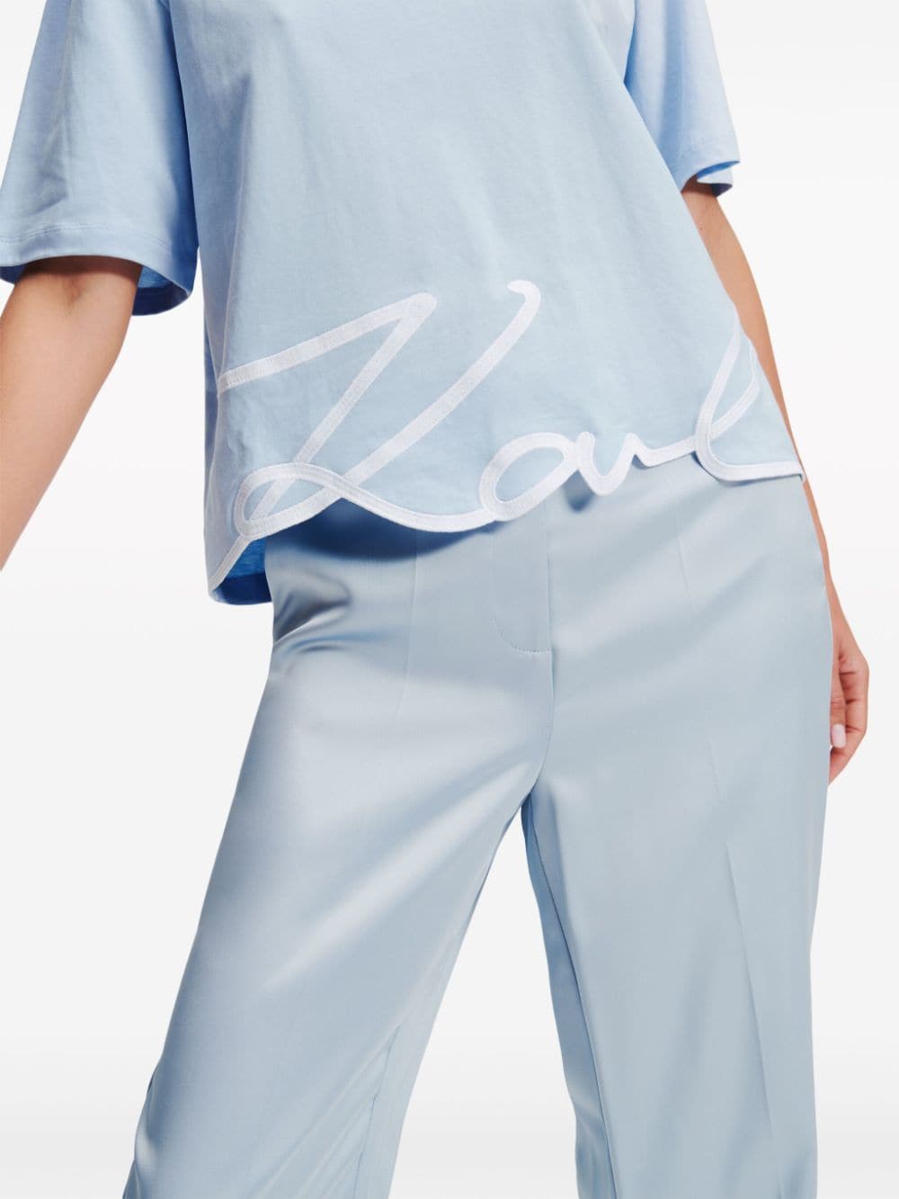 Karl Lagerfeld Signature organic-cotton T-shirt - Image 5