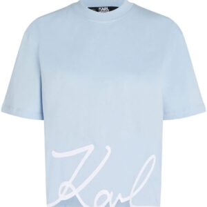 Karl Lagerfeld Signature organic-cotton T-shirt