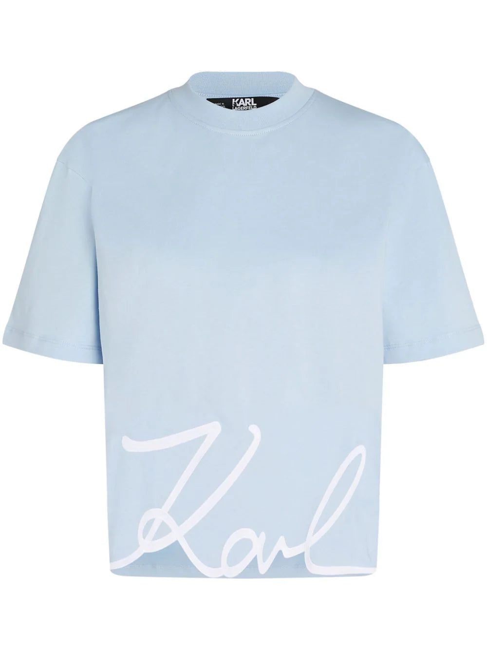 Karl Lagerfeld Signature organic-cotton T-shirt