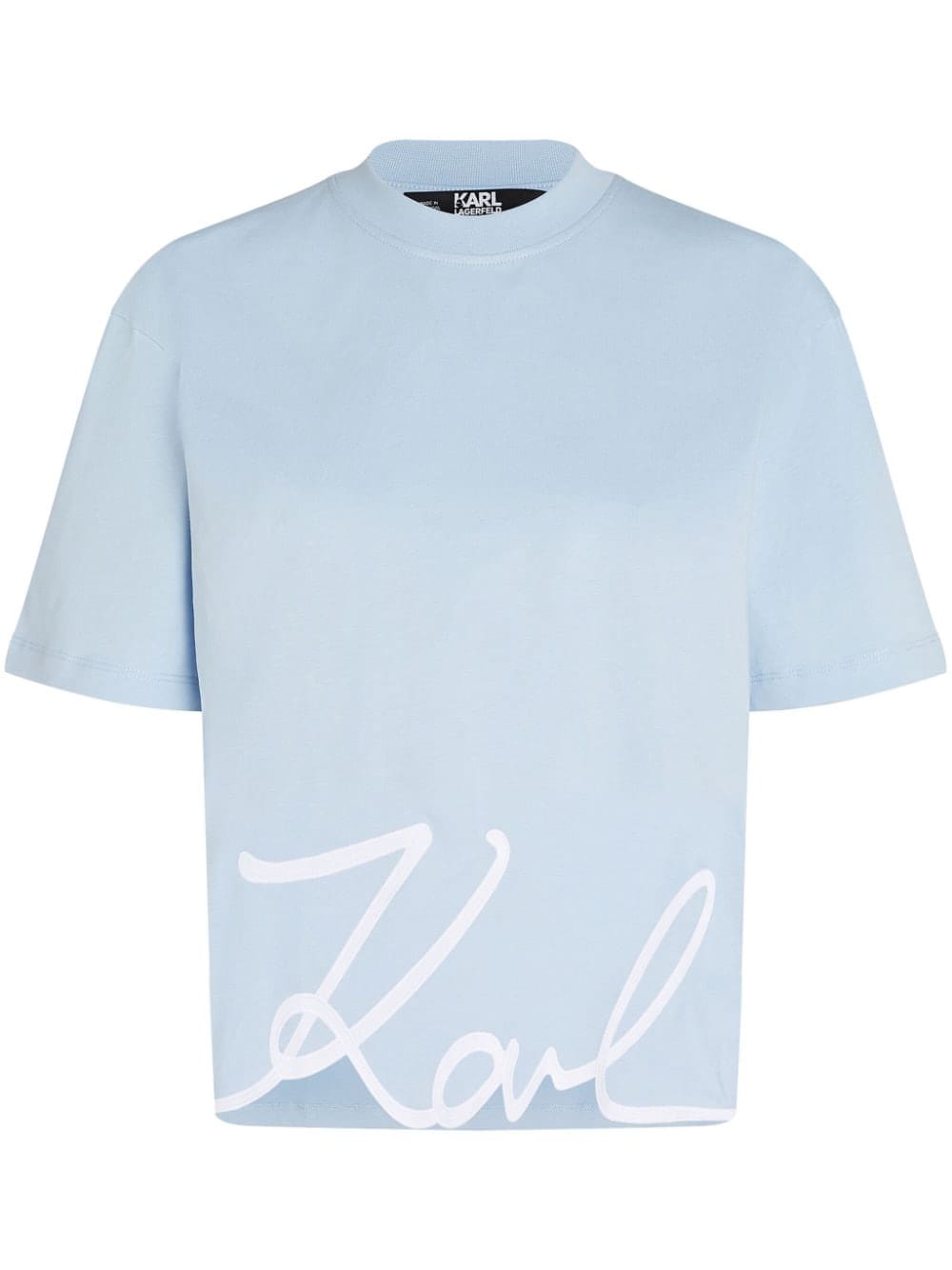 Karl Lagerfeld Signature organic-cotton T-shirt
