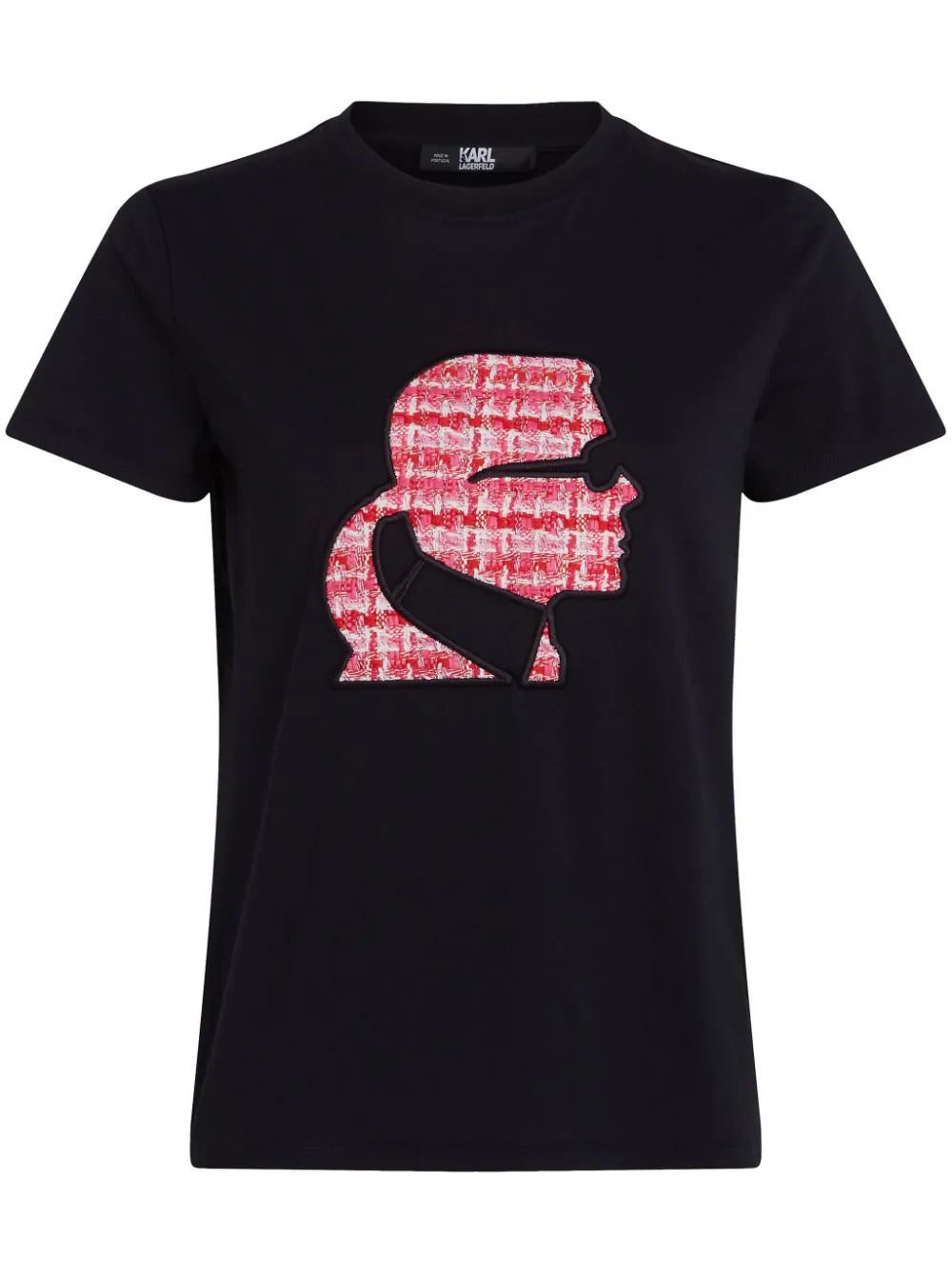 Karl Lagerfeld Bouclé Profile organic-cotton T-shirt