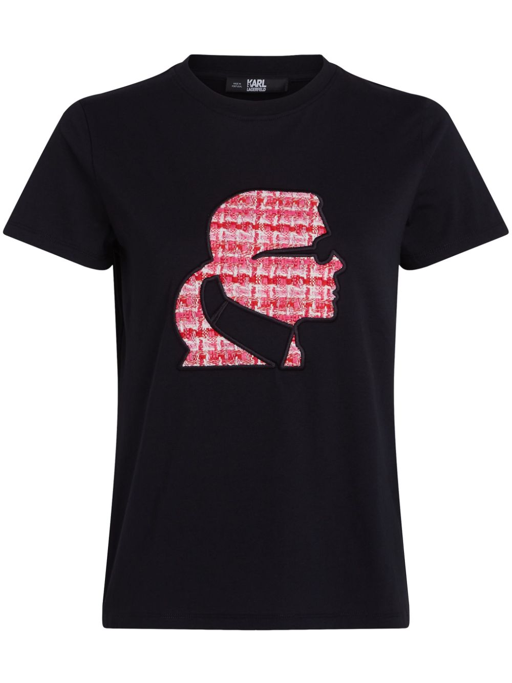 Karl Lagerfeld Bouclé Profile organic-cotton T-shirt